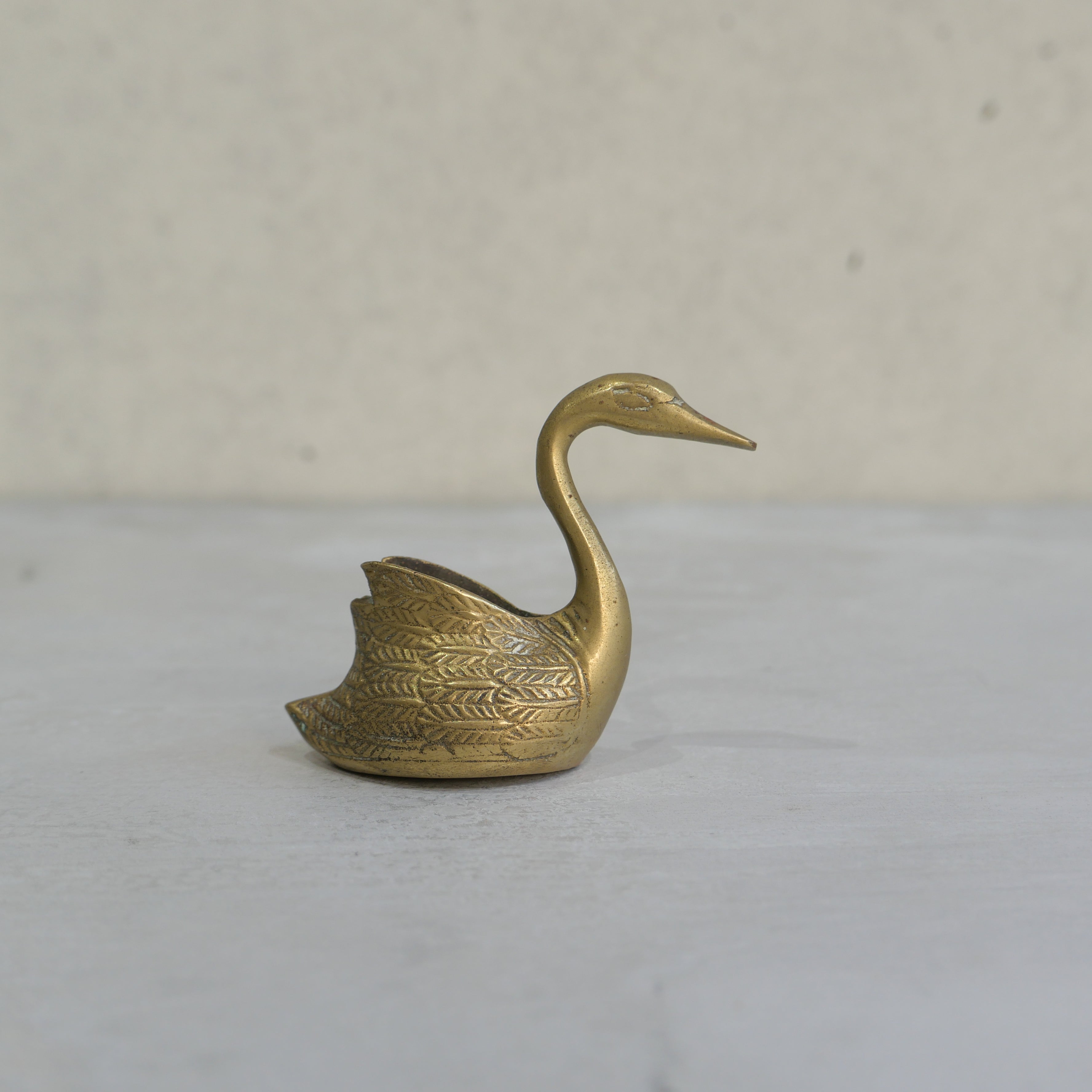 Vintage Brass Swan Ornament 1950s – kinematograph