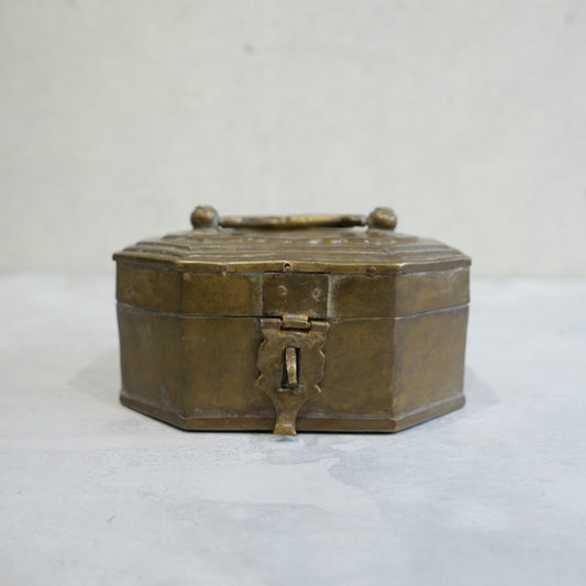 Vintage Brass Jewely Box