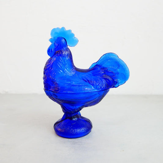 Vintage Glass Chicken Dish