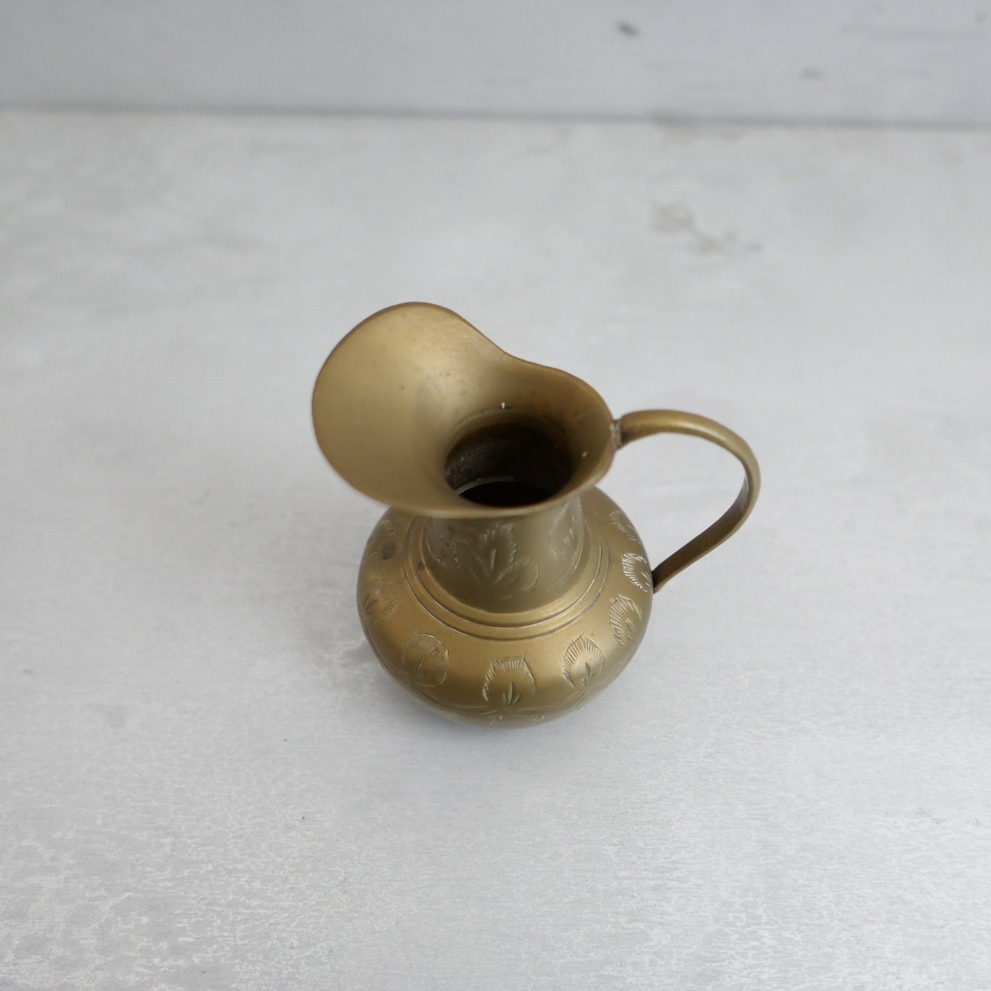 Vintage Brass Jug Vase